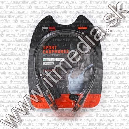 Image of Omega Freestyle Silicone Sport Headset FH1019 Black-Orange (IT11292)